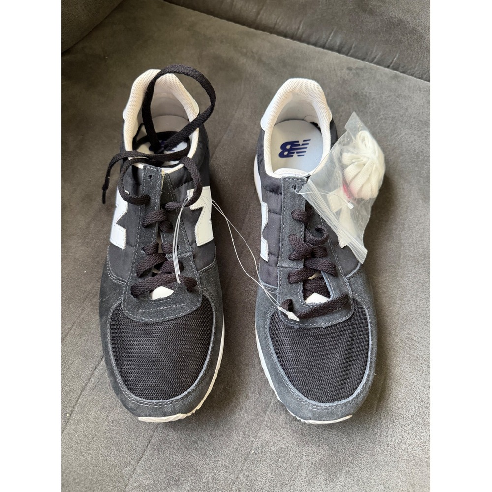 New Balance 220 Mens Sneakers Black White Low Top Retro Running Shoes U220BK 7.5